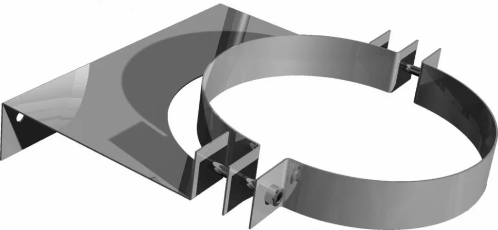 Крепление больших труб. Кронштейн стеновой универсальный ф 220, aisi 439/1,0мм.. крепление универсальное ку d 200-210. кронштейн стеновой-250(для верт. крепл. сэндвичей). кронштейн для трубы ф89.