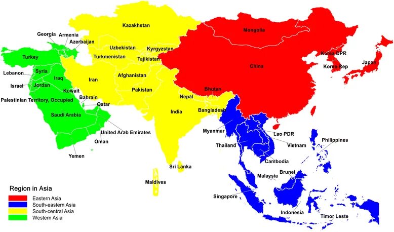 Asia region. Азия. Великая Азия. Будущее страны Азии.