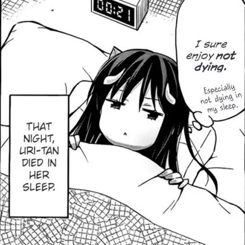Stop sleep die. Not enjoy. Happy uri's Night.