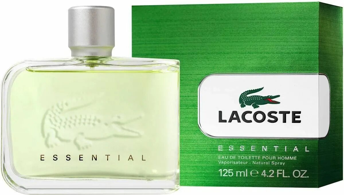 Духи лакосте зеленые. Lacoste Essential 125ml. Lacoste Essential 125 мл. Лакост Эссеншиал 75 мл. Lacoste Essential мужской 75.