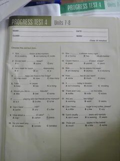 Progress test unit 2 7 класс