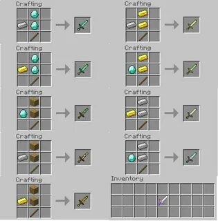 Crafting recipes