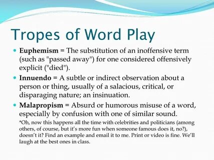 Word play example