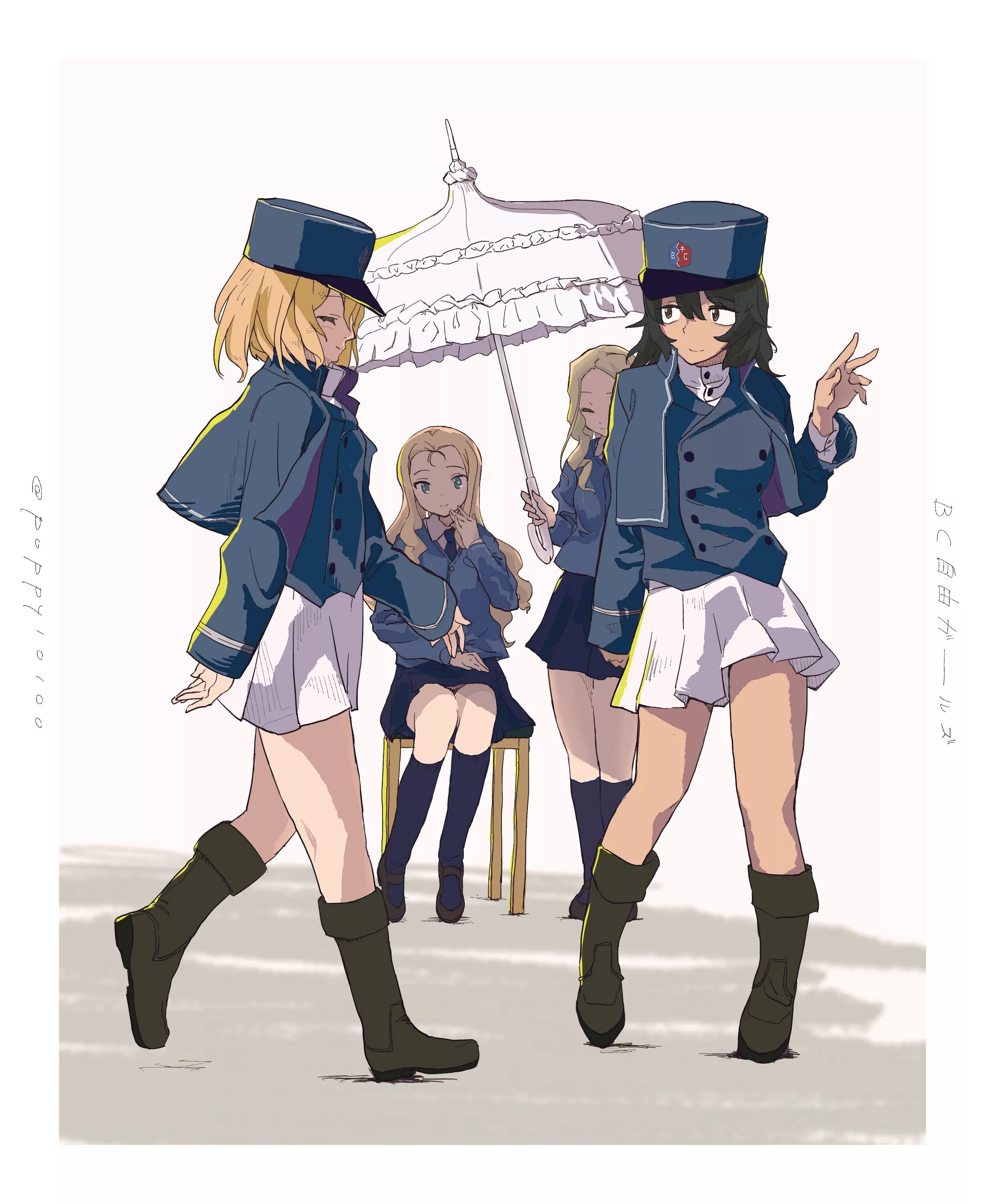 Мари Gup. Танкистки Мари. Рена Андоу. Girls und Panzer Мари. Und marie