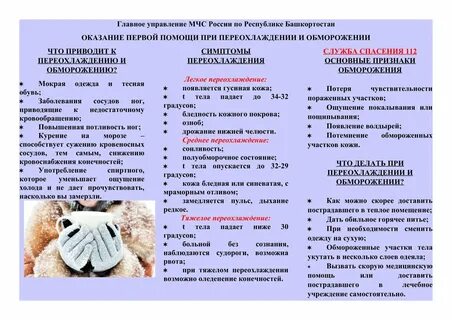 Памятка для родителей мороз