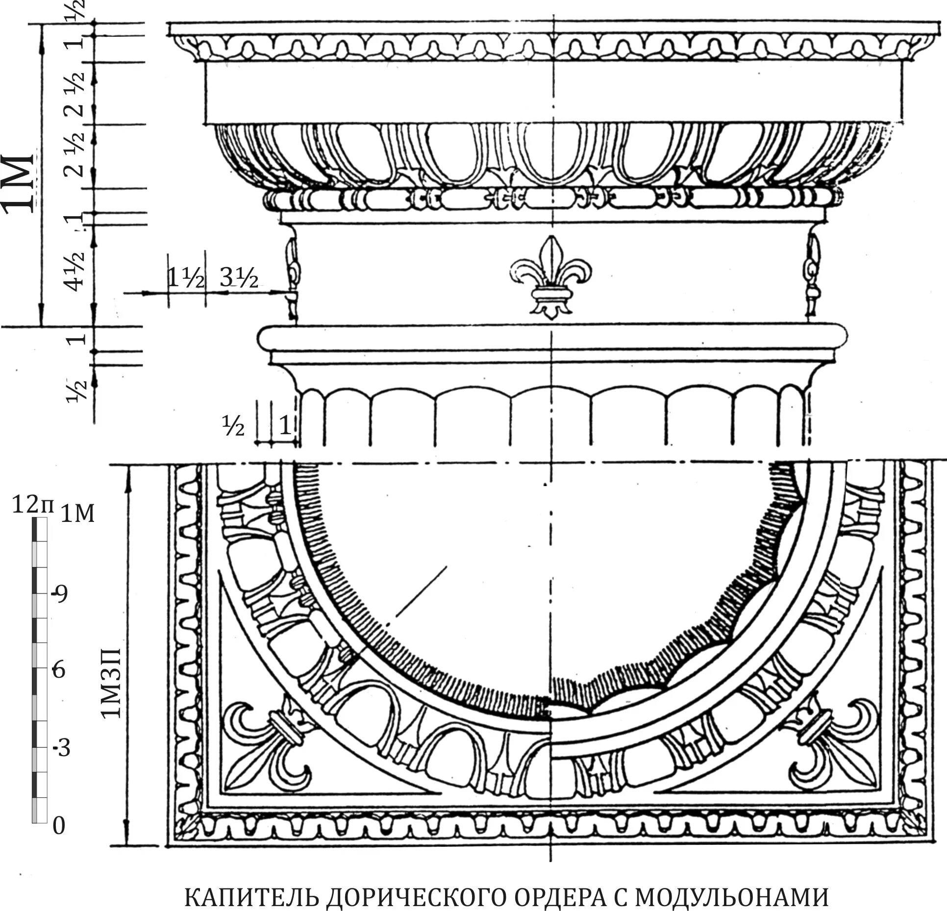 Римско-дорический ордер. Антаблемент дорического ордера. Капитель дорического ордера чертеж. Римско дорический ордер Капитель.