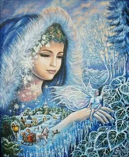 Картина волшебница зима