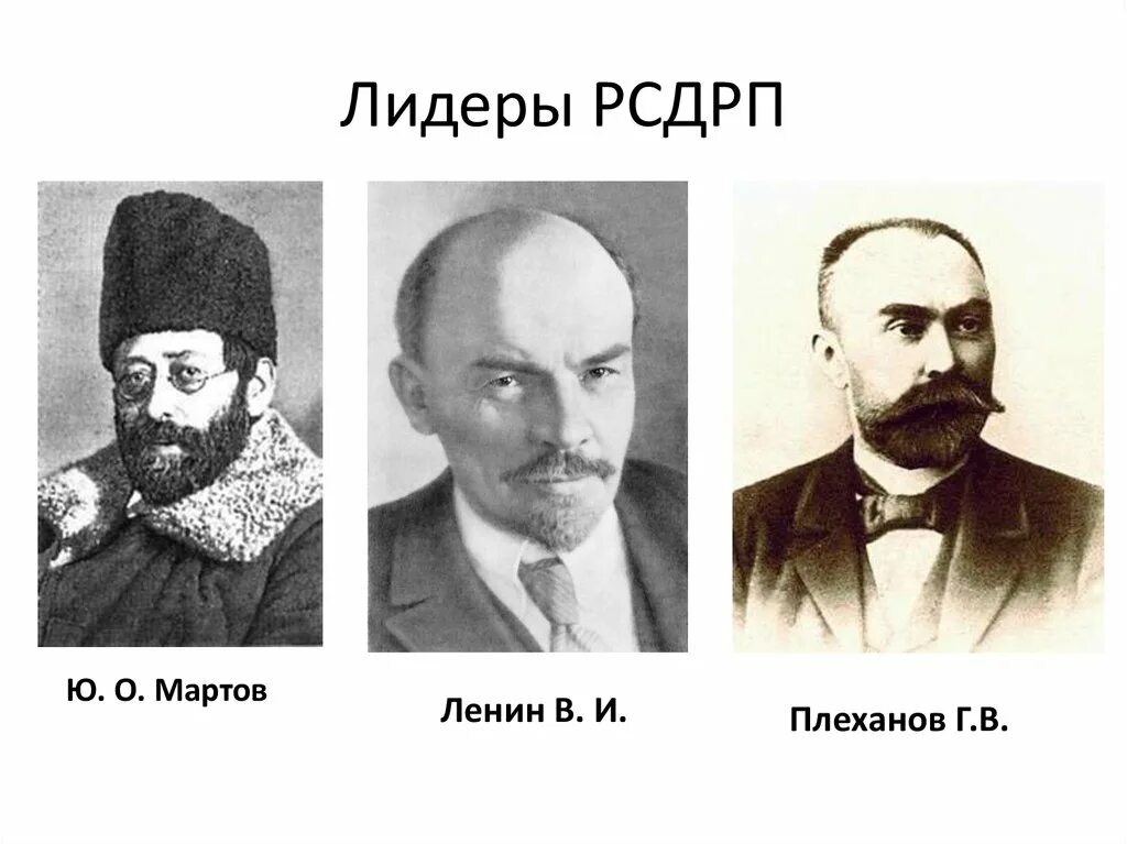 Социал демократическая рабочая партия россии. РСДРП (социал-демократы) Лидер партии. Российская социал-Демократическая рабочая партия. Съезд РСДРП В Лондоне 1903. Мартов Лидер партии меньшевиков.