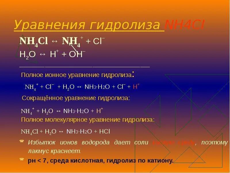 Сокращённое ионное уравнение реакции na+h2o. Nh4cl nh4 CL. Гидролиз солей аммония nh4no2. Уравнение реакции соли nh4cl. Гидролиз coona