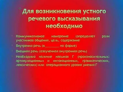 Речевая интенция это