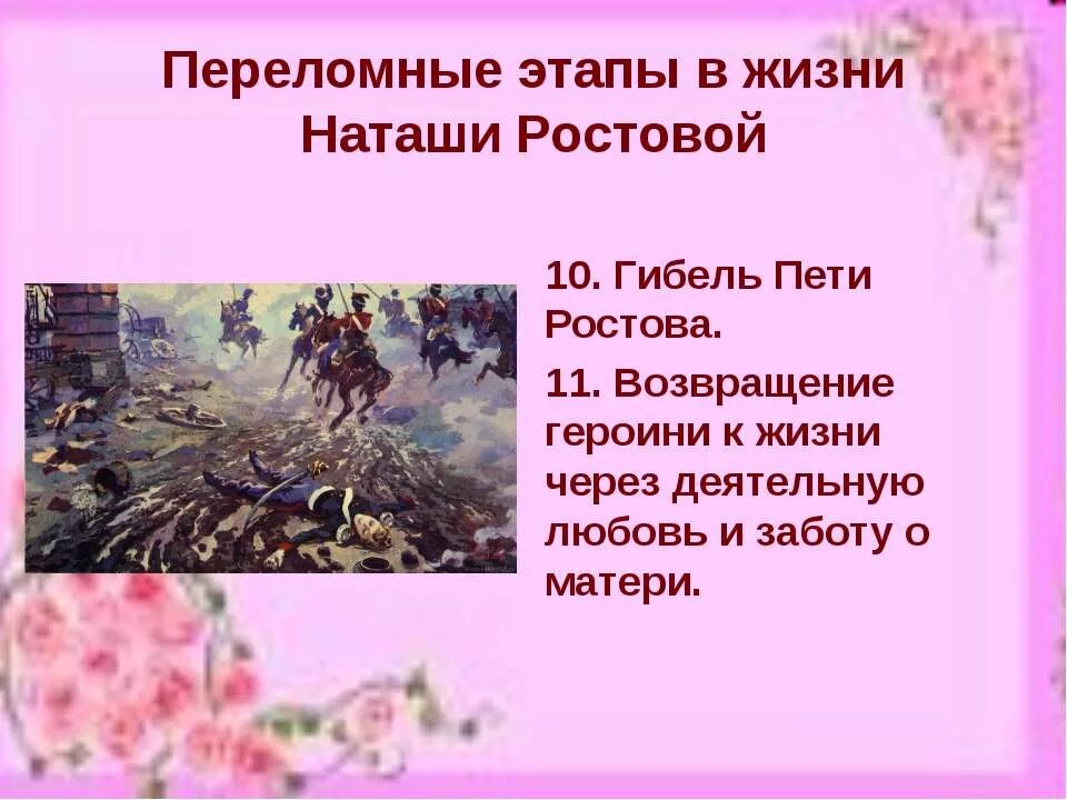 Наташа ростова жизненный путь. Семья пьера и наташи. Любовь в жизни наташи ростовой. Основные события в жизни наташи ростовой. Образ наташи ростовой.