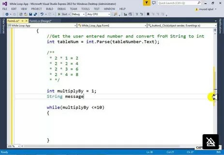 For in c