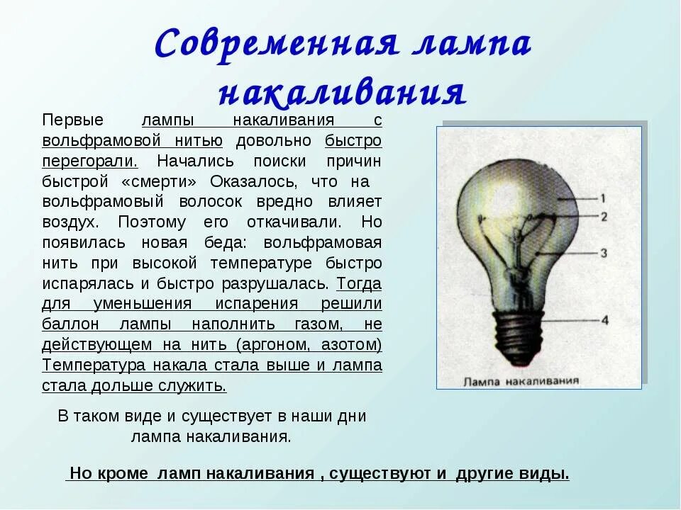 Почему медь не используют для ламп накаливания. Лампа накаливания электрические нагревательные приборы. Обычная лампа накаливания. Строение лампы накаливания. Характеристики лампочки накаливания.