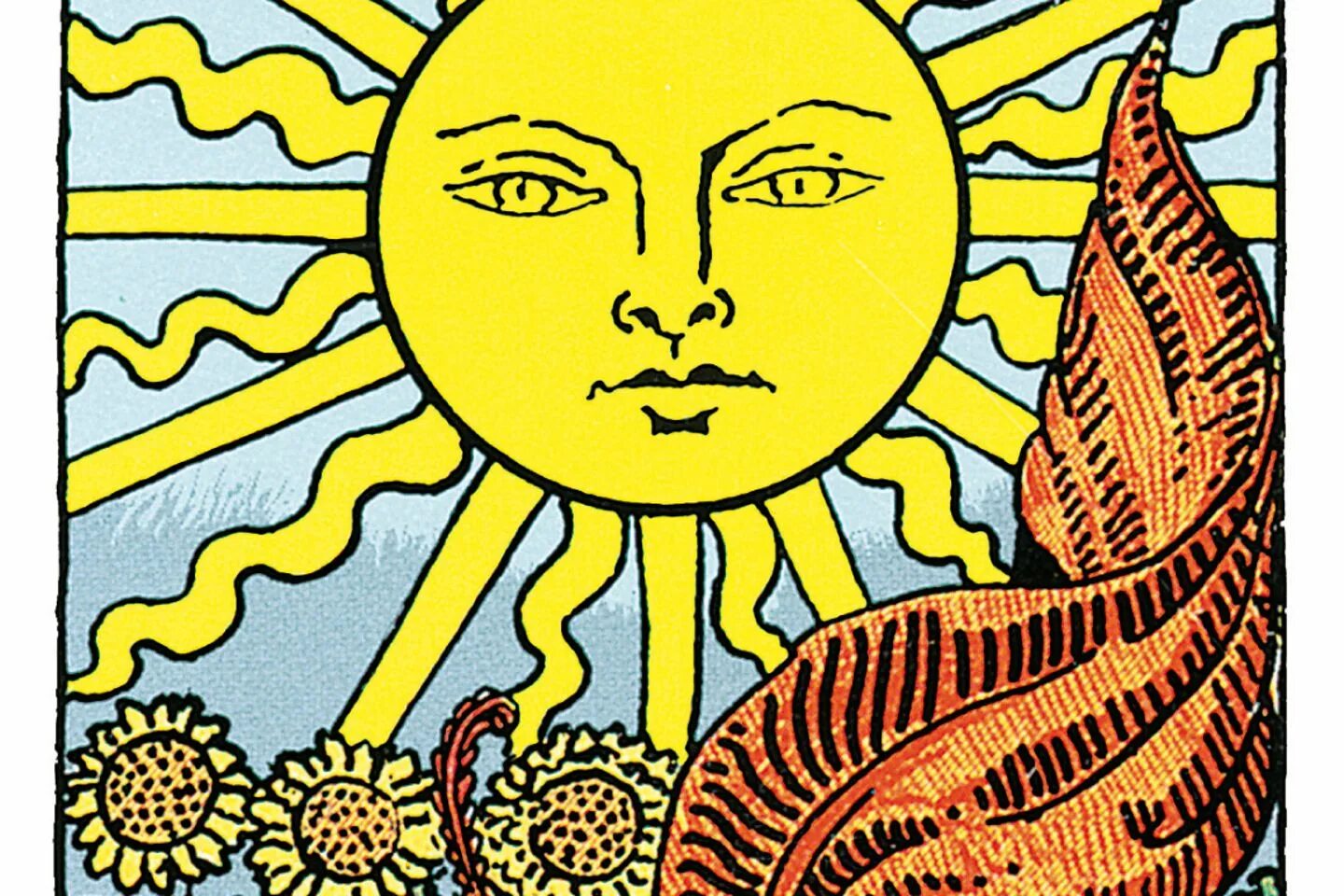 Аркан солнце Таро Уэйта. Солнце Райдер Уэйт. 19 Аркан Таро. Карта солнце Таро Уэйта. Карта солнца и луны