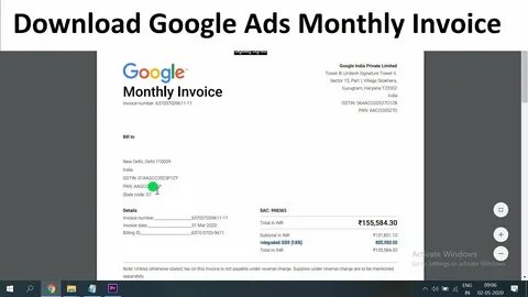Google billing