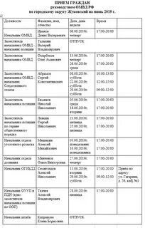 График приема прокуратуры
