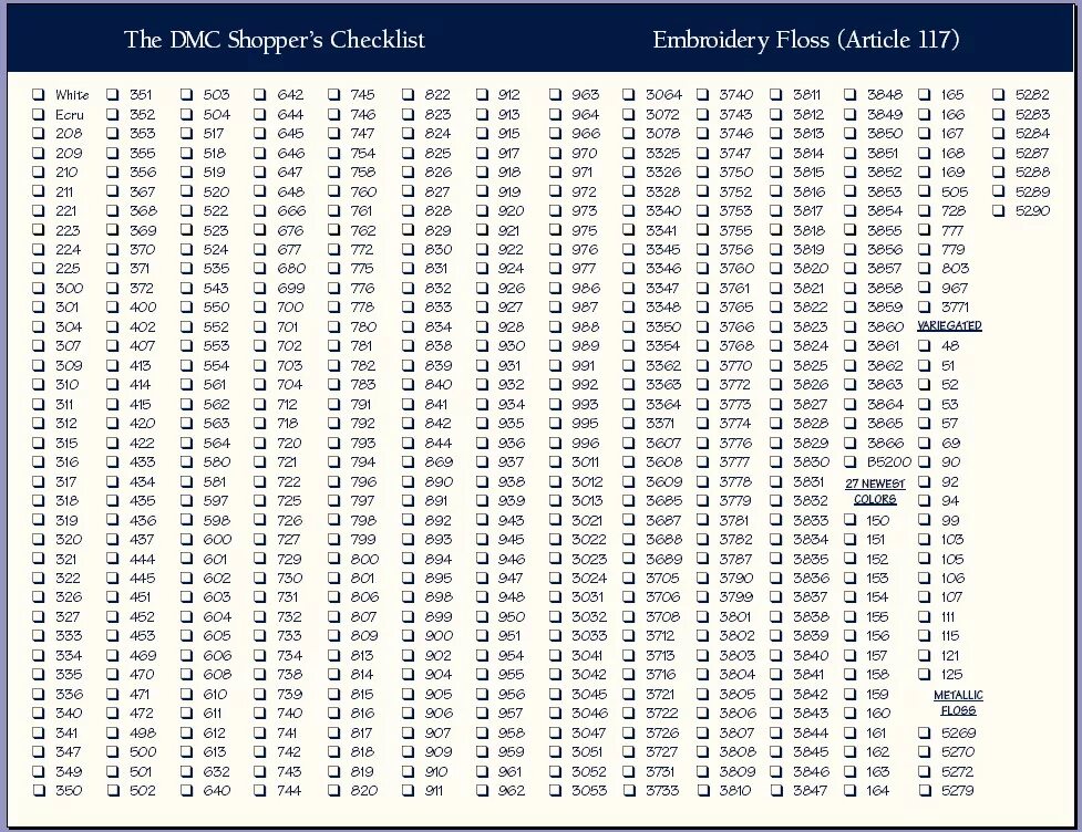 Как проверить дмс. Чек лист ниток ДМС. Чек лист мулине ДМС. Чек лист ниток DMC. Таблица учета мулине ДМС.