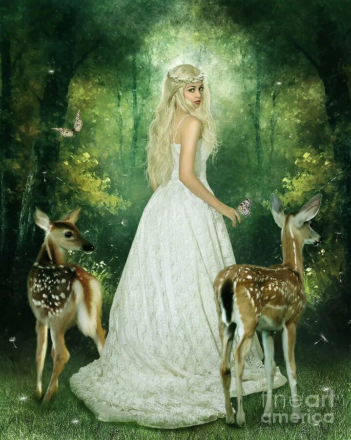 олень фэнтези. девушка олененок. лань девочка. девушка с оленем в лесу. лань девочка.