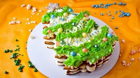 Торт елочка из медовых коржей