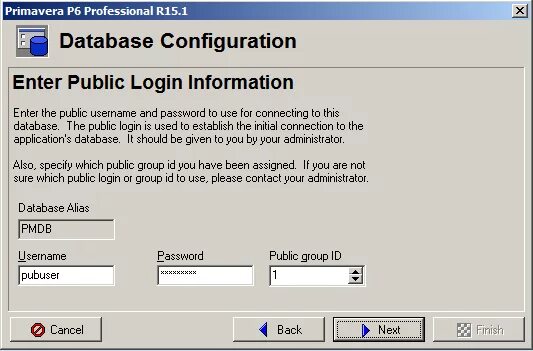 IBM DB connect configuration Assistant. Public login