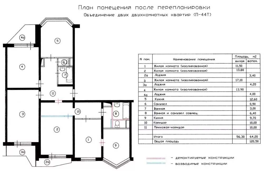 П 44 жк рф. П 44 Т планировка 2 комнатная с размерами. Перепланировка двухкомнатной квартиры п44т. Планировка п-44 двухкомнатная. П-44 двухкомнатная квартира планировка.