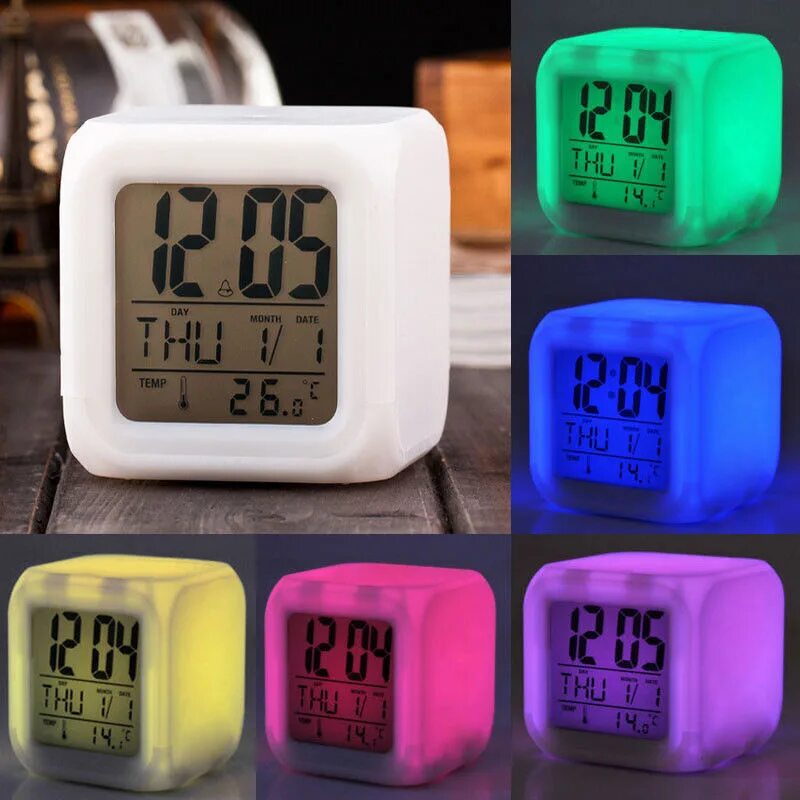 Час в мс. Часы будильник кубик Color change. Часы Color change Digital Alarm Clock. Часы будильник led Color change. Будильник куб с разноцветной подсветкой Color change.