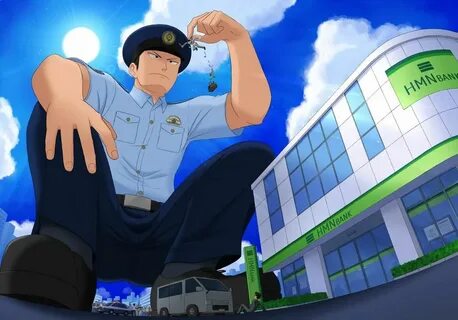 Giant policeman