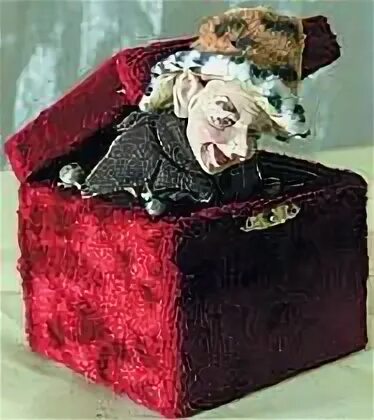 Черт из табакерки. Чёрт в табакерке. Чёрт в табакерке. Чертик в коробке. Клоун из табакерки.