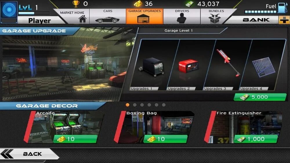 Garage player