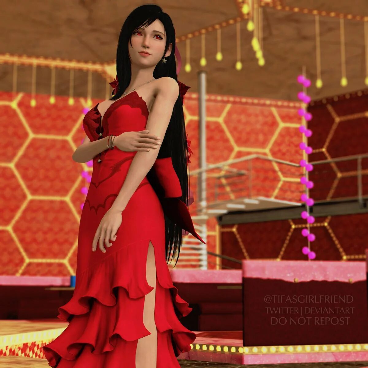 Final Fantasy 7 Remake тифа платье. Final Fantasy 7 Remake Aerith Dress. Final Fantasy 7 Remake Aerith Red Dress. Тифа Локхарт в платье ремейк