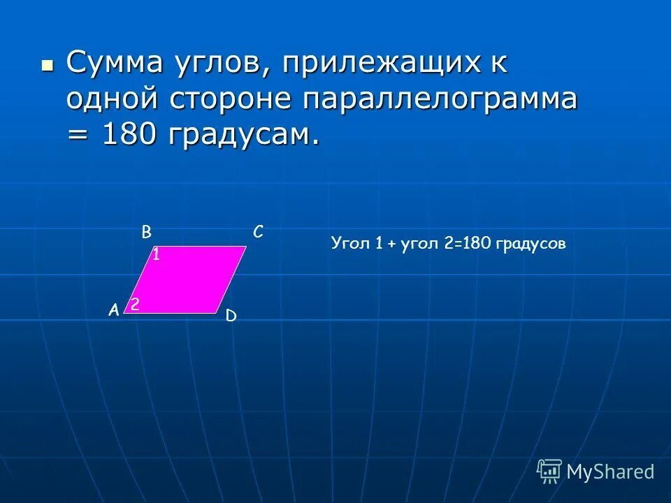 Четырехугольник у которого две противолежащие стороны параллельны. Четырехугольник у которого две противолежащие стороны параллельны