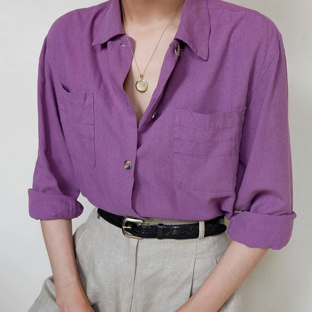 Button blouse. Button up silk blouse. zara purple silk blazer. purple blouse. vintage button up blouse.
