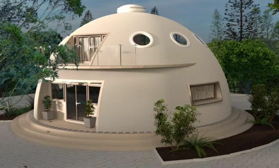 Покажи как выглядят круглые дома Пин на доске House,Furniture & Other Stuffs Купольные дома, Купольный дом, Архит