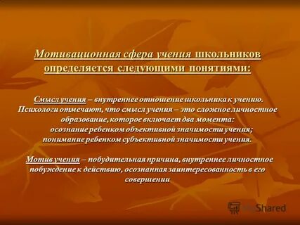Сфера учения