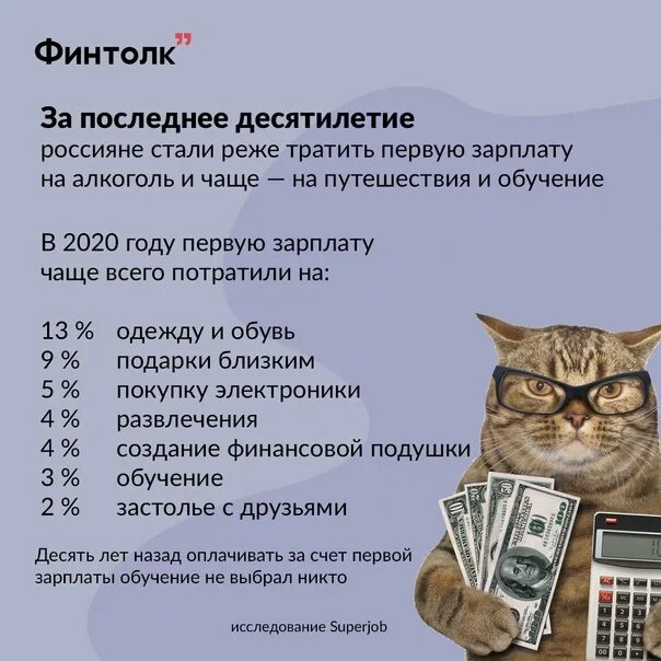 Когда приходит первая зарплата. Первая зарплата.