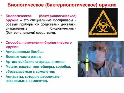 Элементы системы биологического оружия