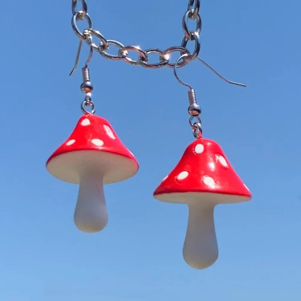 Серьги мухомор серебро 925. Серьги мухоморы инди кид. Серьги мухоморы. Серьги мухоморы дреамкоре. Серьги грибы мухоморы шейн.