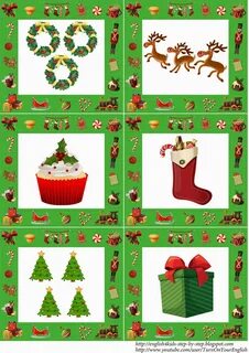 Christmas flashcards