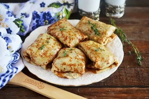 Блинчики с картофелем и грибами