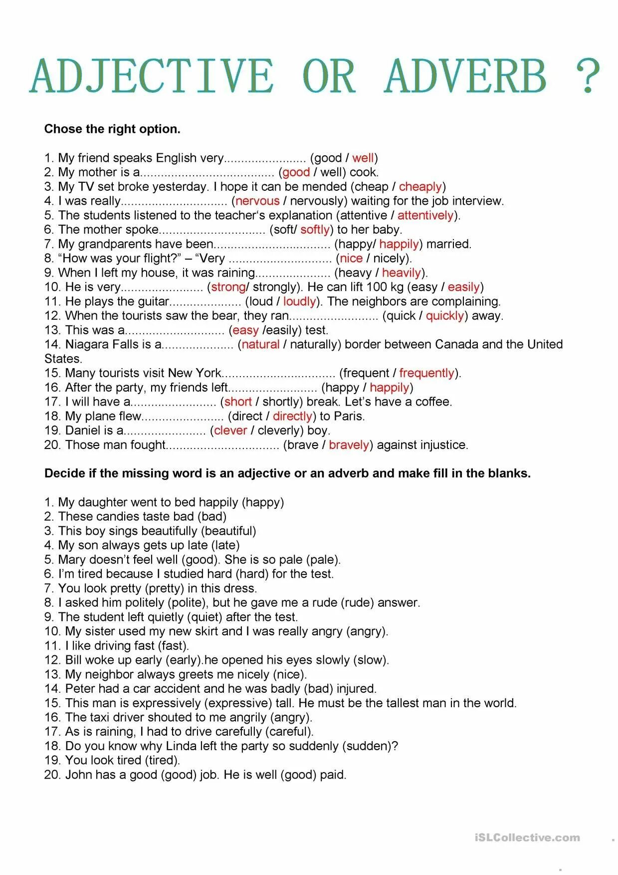 Adjective or adverb. Adjectives and adverbs. Adjectives and adverbs Test. Adjectives to adverbs English. Can your friends speak english