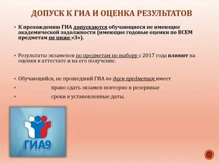 Допуск к гиа 9 класс