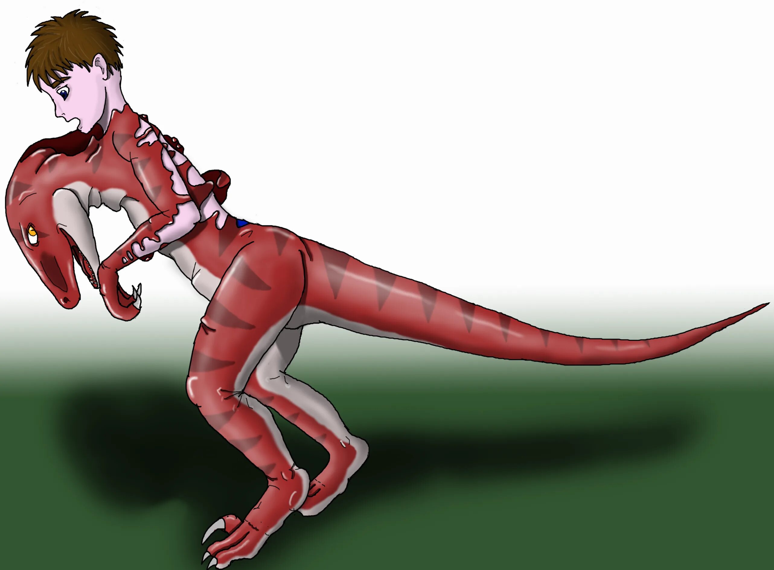 Vore transformation. Raptor tf. latex dragon transformation ферал. превращение человека в раптора.