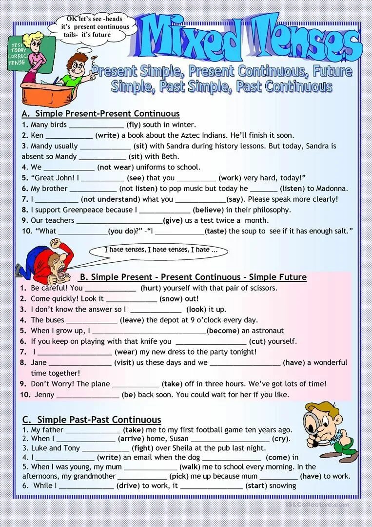 Present Tenses упражнения. Present simple present Continuous past simple Worksheets упражнения. Simple Tenses present past Continuous present perfect упражнения. Present simple present Continuous упражнения Worksheets. Mixed tenses worksheet