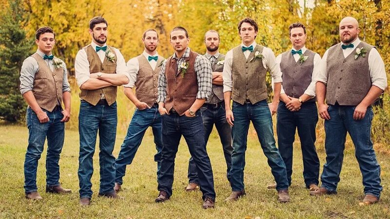 Мужской стиль рустик Sale vest and jeans wedding is stock