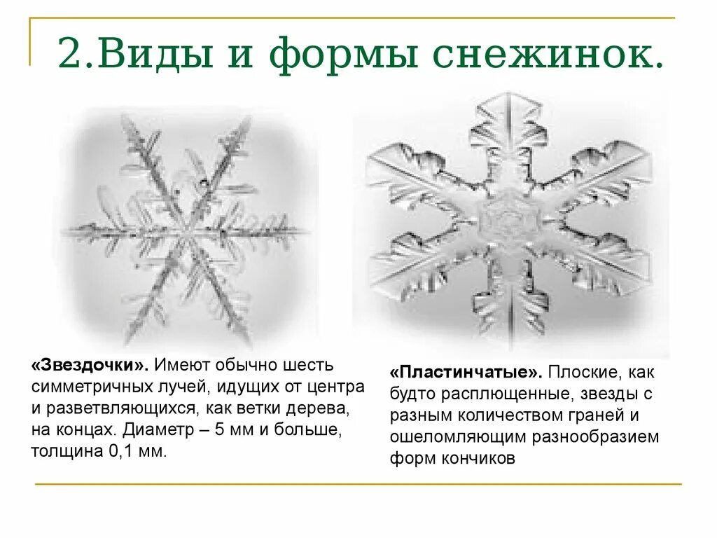 Впр снежинки бывают разные 4 класс. Формы снежинок. Разнообразие форм снежинок. Снежинки разной формы. Классификация снежинок.