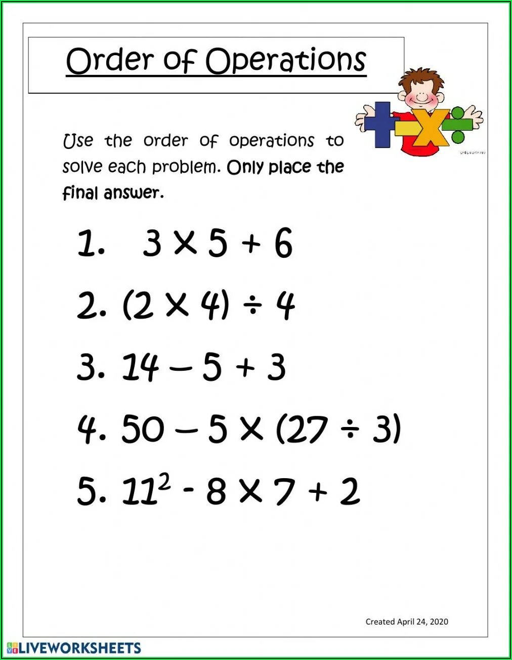 Operations orders. Order of Operations. Order of Operations Worksheet. Order of Operations Worksheet 3. Order of Operations in Math.