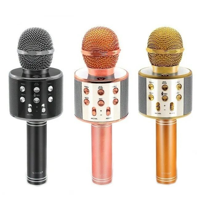 Микрофон Wster WS-858 (черный). WS-858 Wireless Microphone. Караоке микрофон-колонка Wster WS-858. Микрофон колонка WS 858. Караоке без микрофона