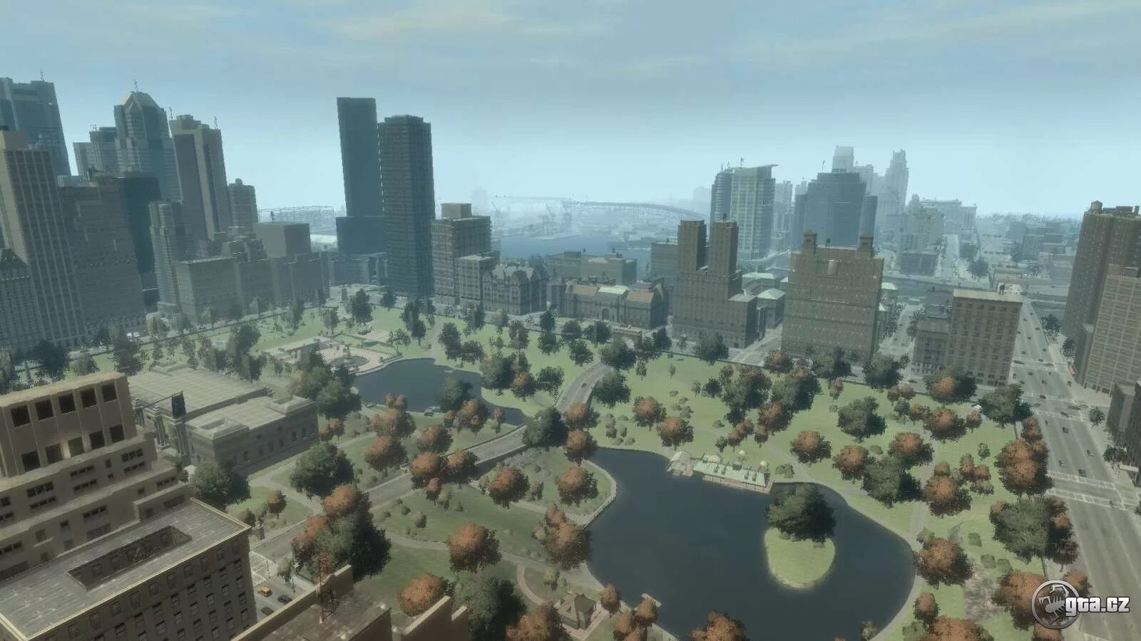 Gta new city. Middle Park GTA 4. ГТА 4 Центральный парк. Нью Йорк и Либерти Сити. Парк в Либерти Сити ГТА.