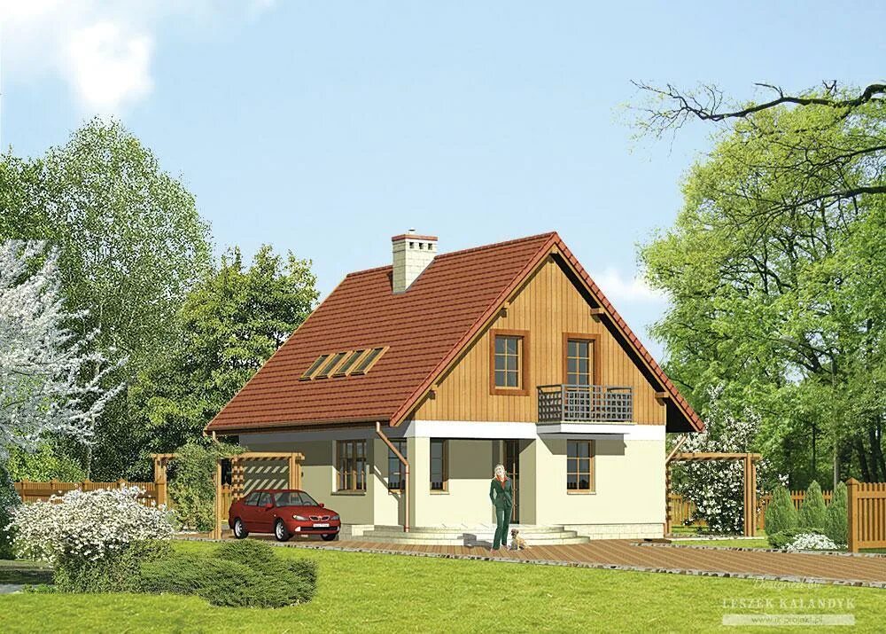 LK&138 110.11 m2 Projekt domu jednorodzinnego projekty domów kreoDOM.pl