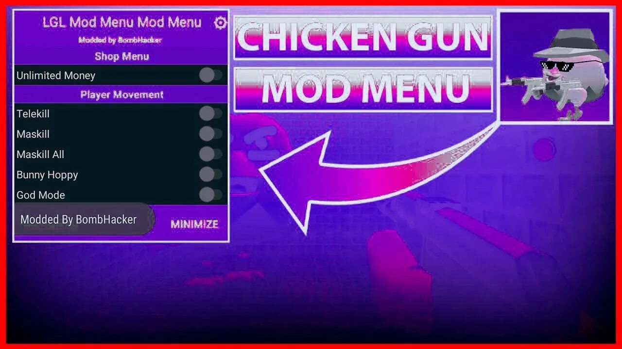 Читы на Чикен Ган бессмертие. Читы на Chicken Gun мод меню.